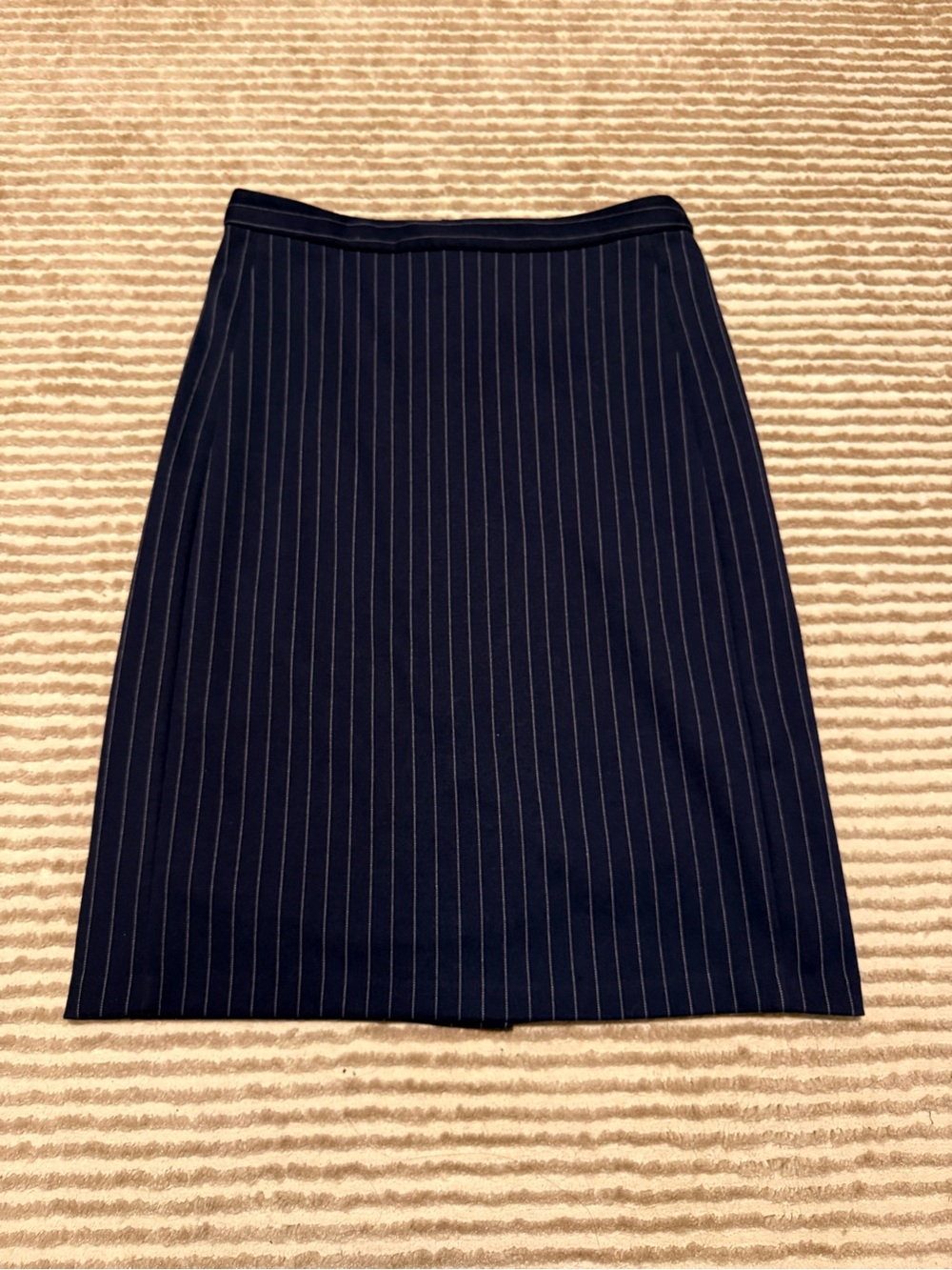 Banana Republic Navy Pinstripe Pencil Skirt Size 8